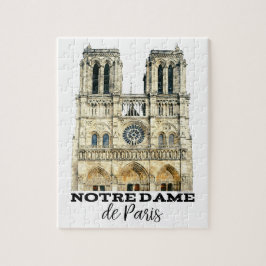 Quebra-cabeça Catedral francesa Notre-Dame de Paris Souvenir