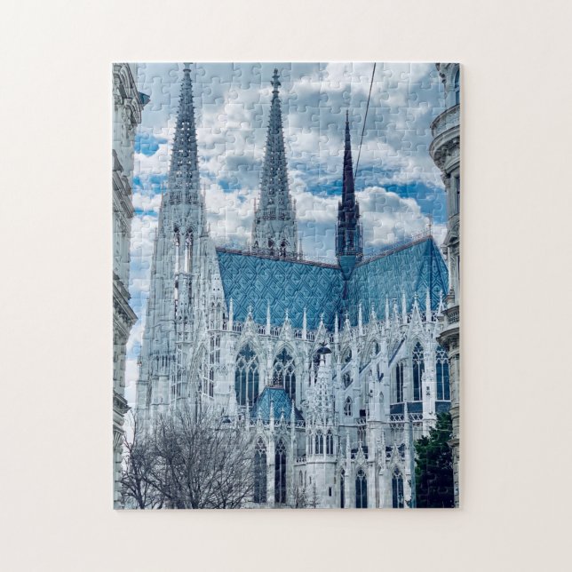 Quebra-cabeça Catedral Gótica Colônia Religião Católica Alemanha (Vertical)