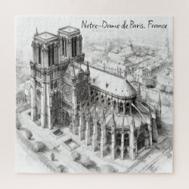 Quebra-cabeça Catedral Notre-Dame de Paris, França
