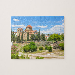 Quebra-cabeça Catedral ortodoxo em Atenas, piscina