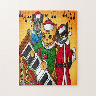 Quebra-cabeça Cats de Natal