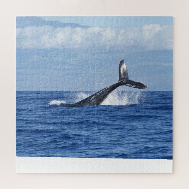 Quebra-cabeça Cauda de Baleia Cênica Oceânica  (Horizontal)