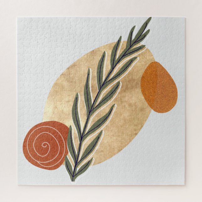 Quebra-cabeça Caule Verde Boho (Vertical)