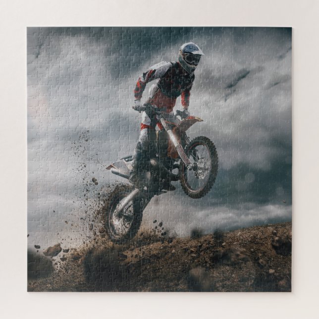 Quebra-cabeça Cavaleiro-da-motocross (Vertical)