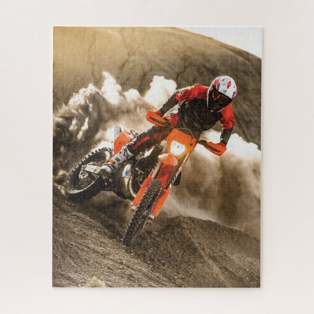 Quebra-cabeça Cavaleiro Motocross (Vertical)