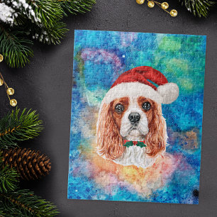 Quebra-cabeça Cavalier King Charles Spaniel Raça Cão Natal 