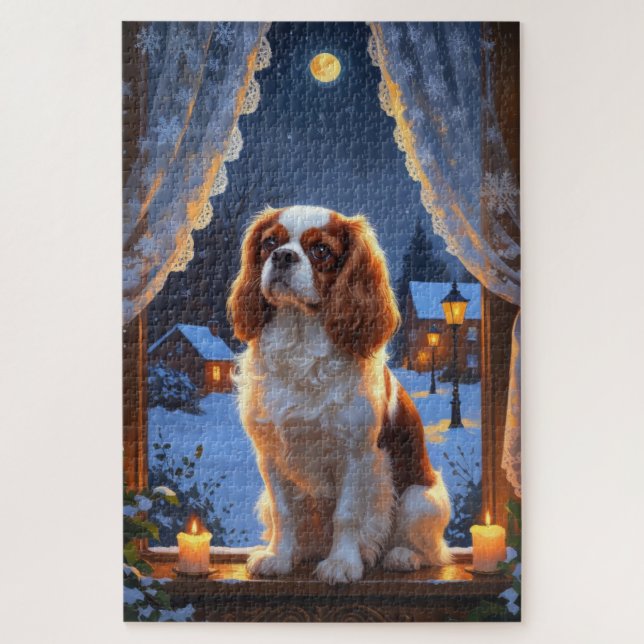 Quebra-cabeça Cavalier King com Férias de Natal (Vertical)