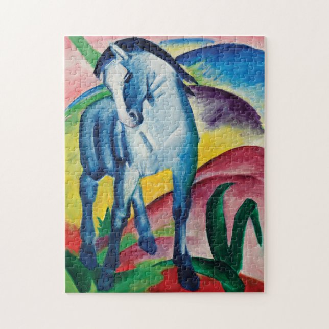 Quebra-cabeça Cavalo Azul I por Franz Marc (Vertical)