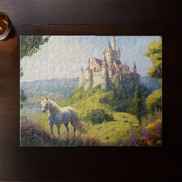 Quebra-cabeça Cavalo Branco Deixa O Palácio Da Fantasia