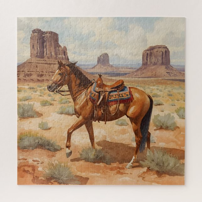 Quebra-cabeça Cavalo com Desert Mesas (Vertical)