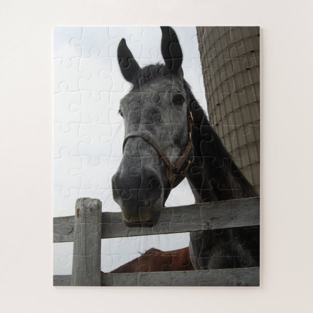 Quebra-cabeça Cavalo Cugado Fechar (Vertical)