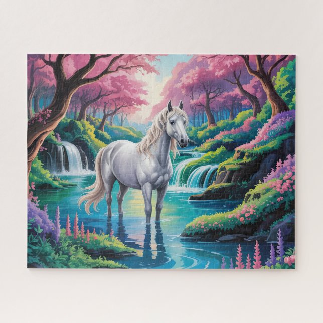 Quebra-cabeça Cavalo da Floresta Encantada (Horizontal)