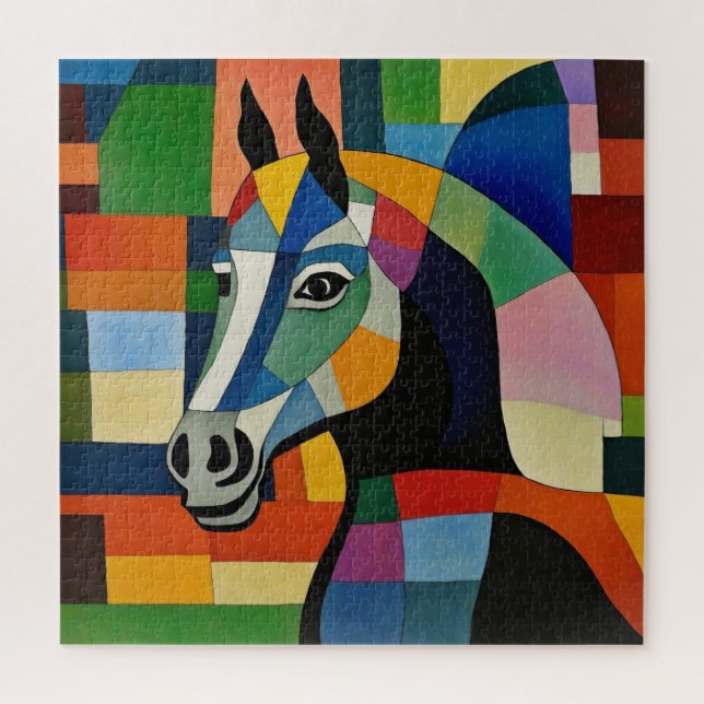 Quebra-cabeça Cavalo de Cores (Vertical)