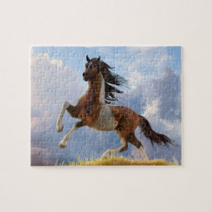 Quebra-cabeça Cavalo de Guerra Pintado