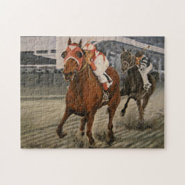 Quebra-cabeça Cavalo de raça pura ganha corrida