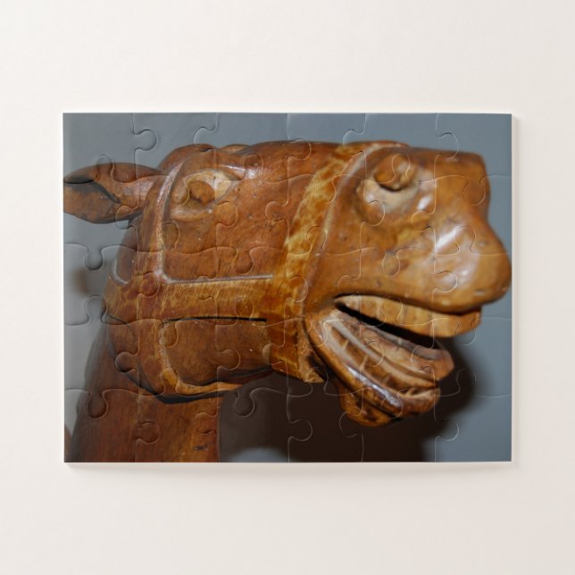 Quebra-cabeça Cavalo de Rocking Bonito (Horizontal)