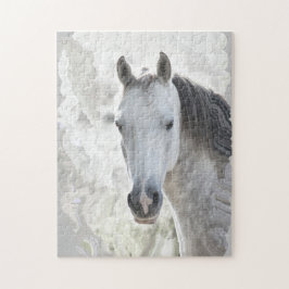 Quebra-cabeça Cavalo de sonho branco