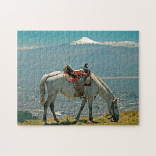 Quebra-cabeça Cavalo e vulcão, Quito, Equador