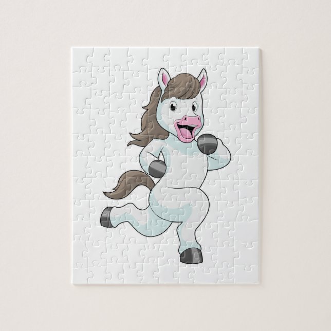 Quebra-cabeça Cavalo em Corrente (Vertical)