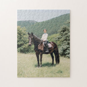 Quebra-cabeça Cavalo Equestre Foto Personalizada Única