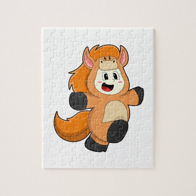 Quebra-cabeça Cavalo na fantasia (Vertical)