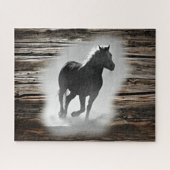 Quebra-cabeça Cavalo Selvagem Galopando (Horizontal)