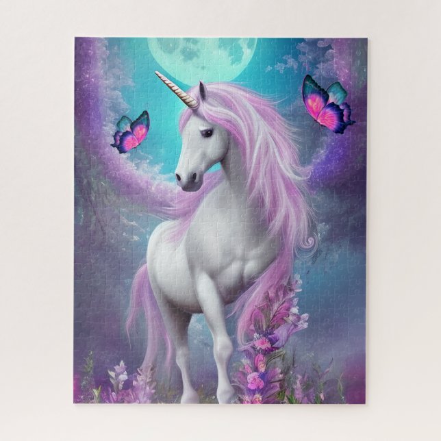 Quebra-cabeça Cavalo Unicórnio Mágico  (Vertical)