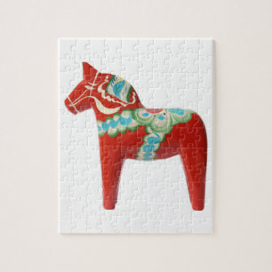 Quebra-cabeça Cavalo vermelho de Dala do sueco