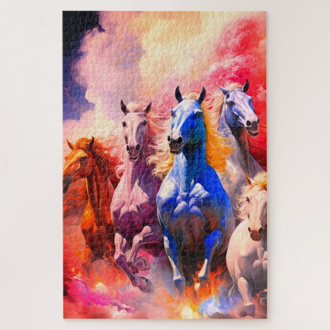 Quebra-cabeça Cavalos (Vertical)