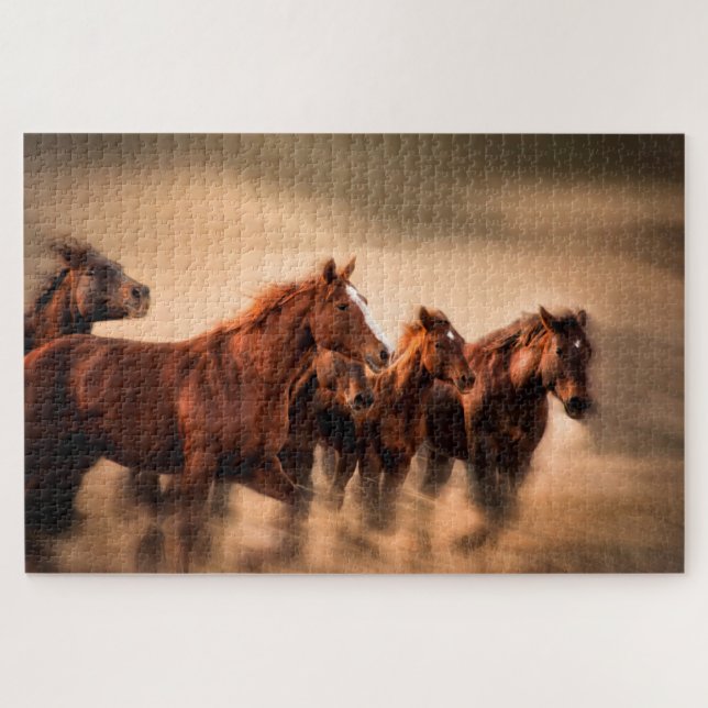Quebra-cabeça Cavalos Correndo (Horizontal)