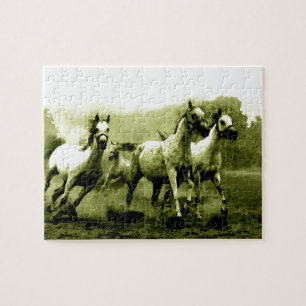 Quebra-cabeça Cavalos Correntes - Arte Criativa