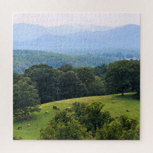 Quebra-cabeça Cavalos nas Montanhas Blue Ridge - 20x20 polegadas