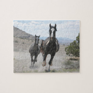 Quebra-cabeça Cavalos Selvagens de Utah Correndo