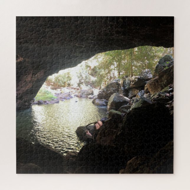 Quebra-cabeça caverna de água (Horizontal)