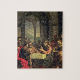 Quebra-cabeça Ceia em Emmaus, c.1600-05 (óleo no painel)