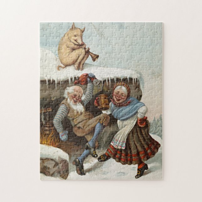 Quebra-cabeça Celebração de Natal Wilhelm Larsen (Vertical)