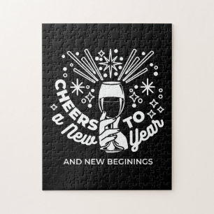 Quebra-cabeça Celebrar o novo começo Ilustração de Vidro de Vinh