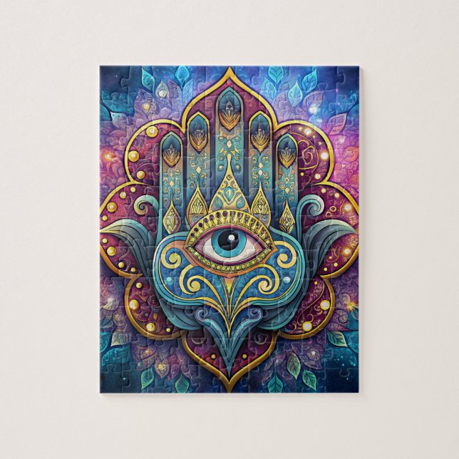 Quebra-cabeça Celestial Hamsa  (Vertical)