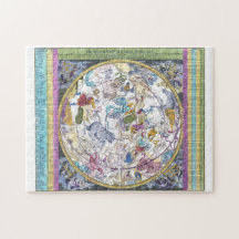 Celestial Map Hemisfério Coeli Boreale Quebra-cabe