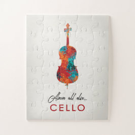 Quebra-cabeça Cello - Música Colorida Bril