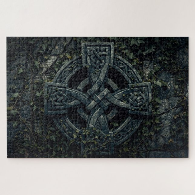 Quebra-cabeça Celtic Knot Cross Jigsaw Puzzle (Horizontal)