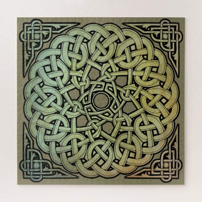 Quebra-cabeça Celtic Knotwork Mandala (Horizontal)