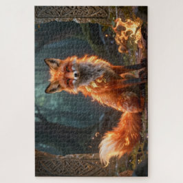 Quebra-cabeça Celtic Spirit Animal Fox Jigsaw Puzzle