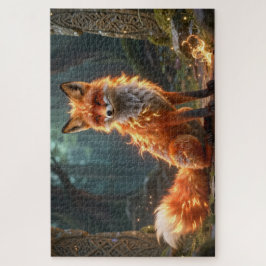 Quebra-cabeça Celtic Spirit Animal Fox Jigsaw Puzzle