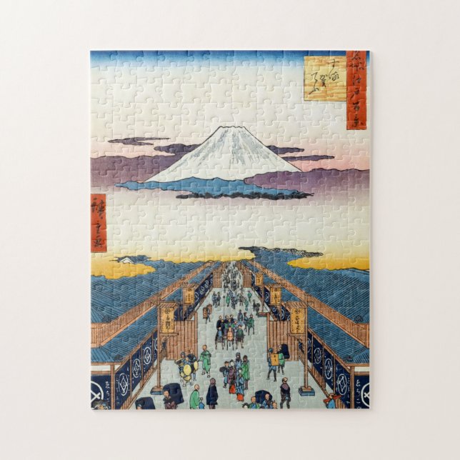 Quebra-cabeça Cem Visões Famosas de Edo Ando Hiroshige (Vertical)
