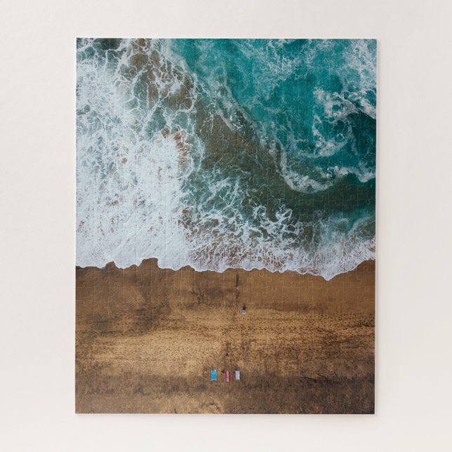 Quebra-cabeça Cena Aérea da Praia (Vertical)