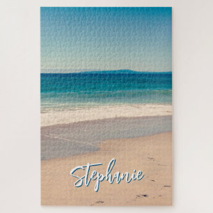 Quebra-cabeça Cena Azul Personalizada do Oceano de Fotografia de