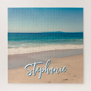 Quebra-cabeça Cena Azul Personalizada do Oceano de Fotografia de