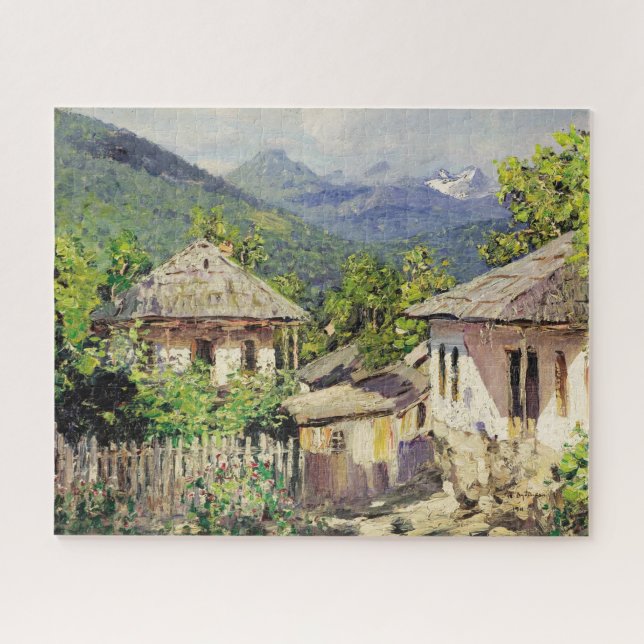 Quebra-cabeça Cena da Aldeia de Dubovskoy, 1911 (Horizontal)