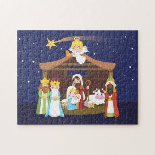 Quebra-cabeça Cena da natividade do Natal